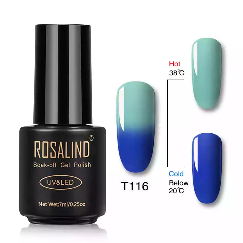 Oja Semipermanenta Rosalind Thermo T116 Turcoaz Albastru | 7 ml NailsFirst imagine noua