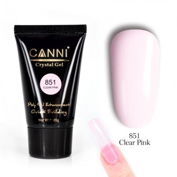 Polygel CANNI | Clear Pink 851 NailsFirst imagine noua