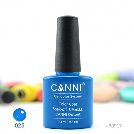 Oja Semipermanenta CANNI 025 Albastru Cote D’Azur | 7.3 ml NailsFirst imagine noua